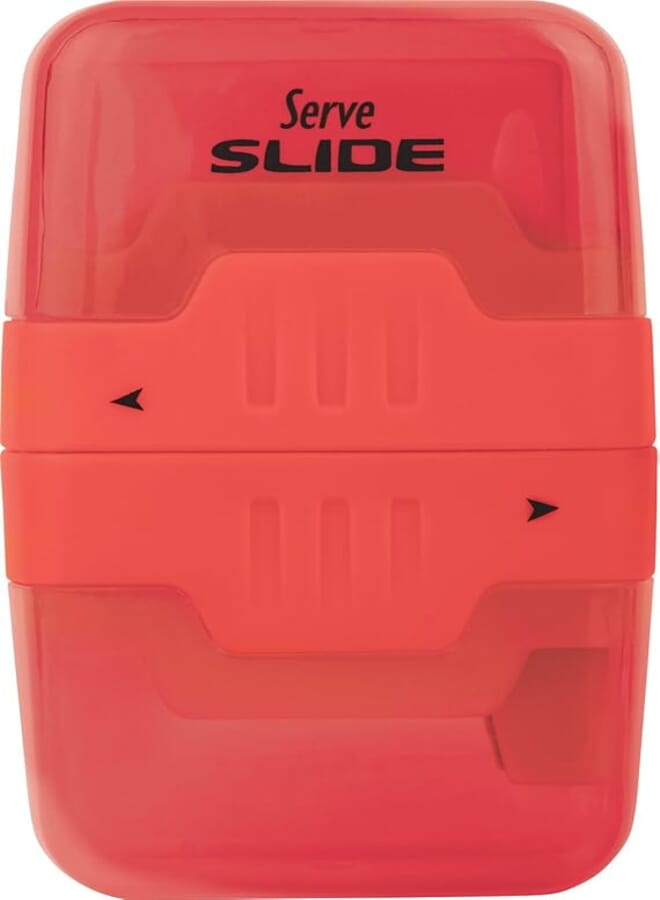 Serve SV-SLIDE1FK SLIDE 2 in 1 Eraser and Sharpener - Red